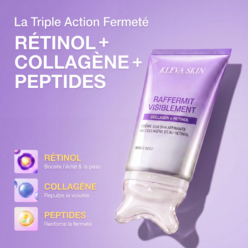 KLEVA SKIN - Gua Sha Sculptant au Collagène & Rétinol